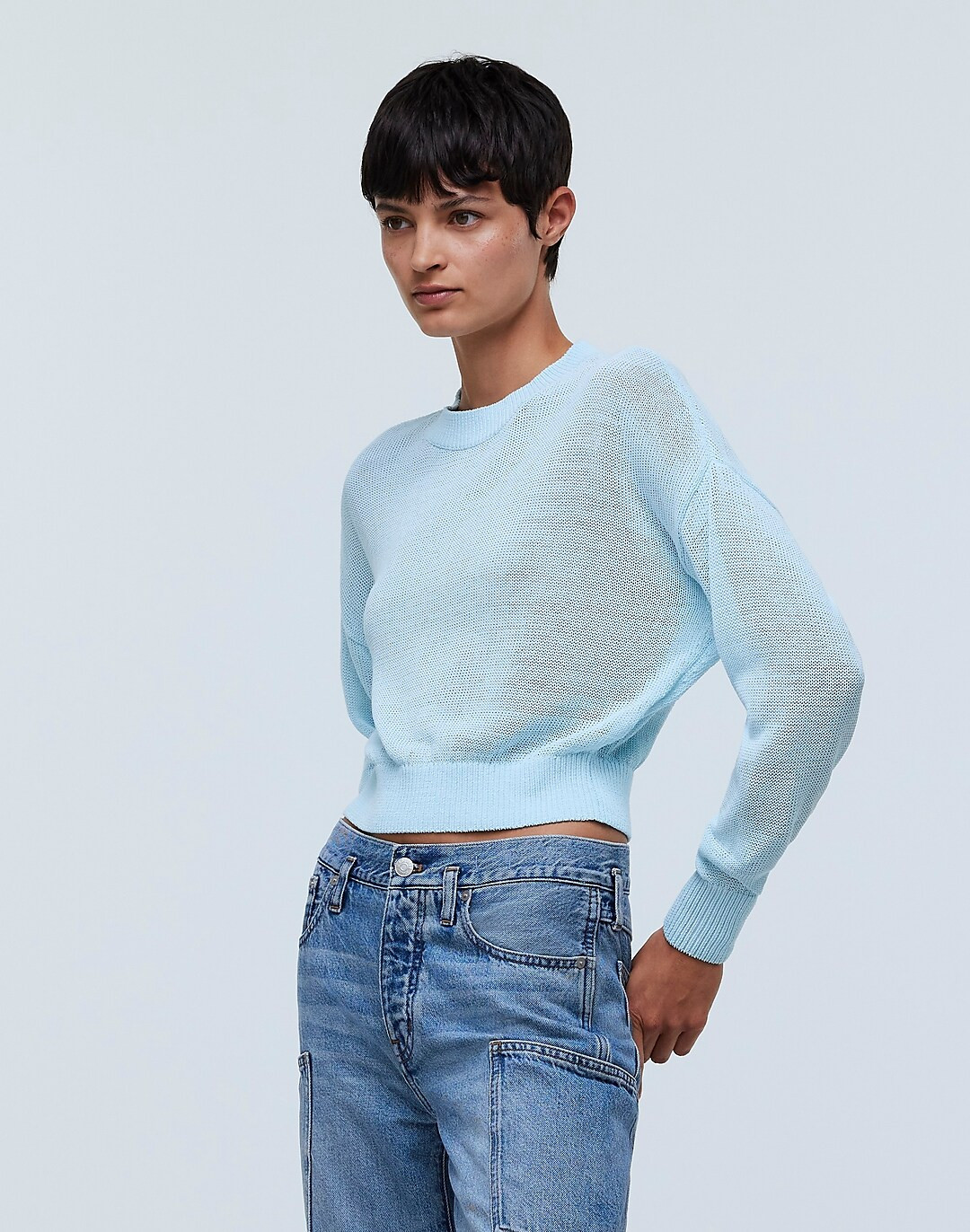 Loose-Knit Crewneck Sweater | Madewell