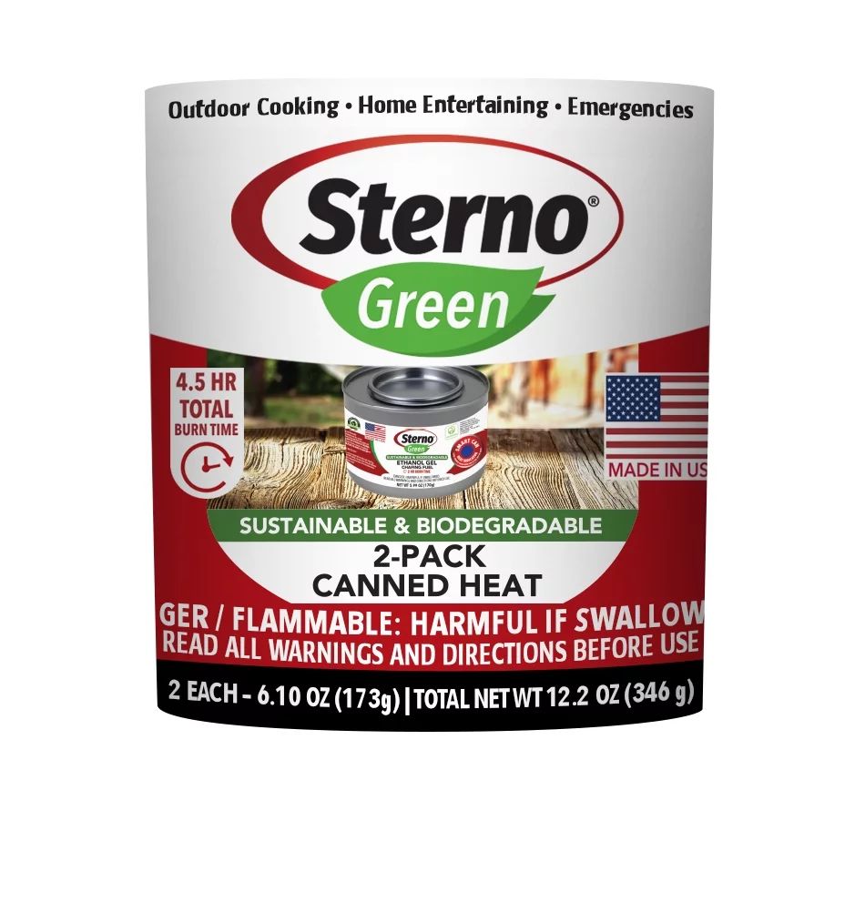 Sterno 2 Pack Canned Heat 2.25 Hour Ethanol Gel Fuel | Walmart (US)