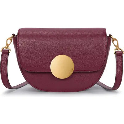 Oryany Lottie Leather Saddle Crossbody Bag in Red at Nordstrom | Nordstrom