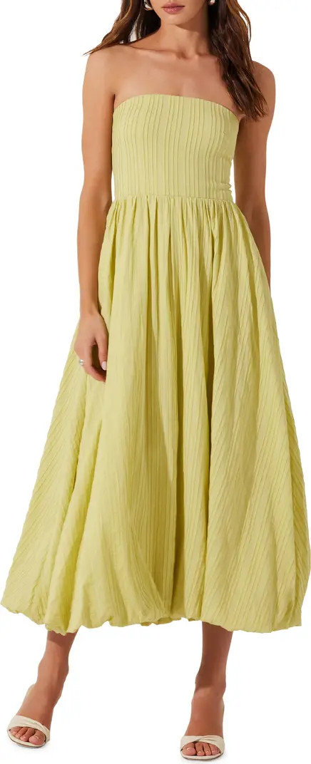 Strapless Bubble Hem Dress | Nordstrom