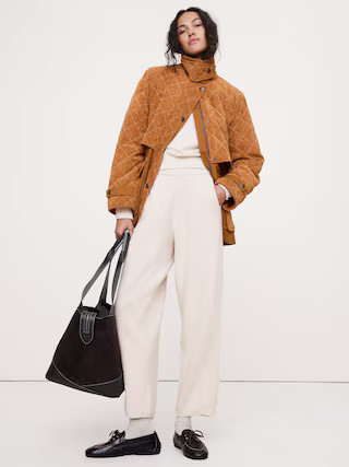 Merino-Cotton Barrel Sweater Pant | Banana Republic (US)