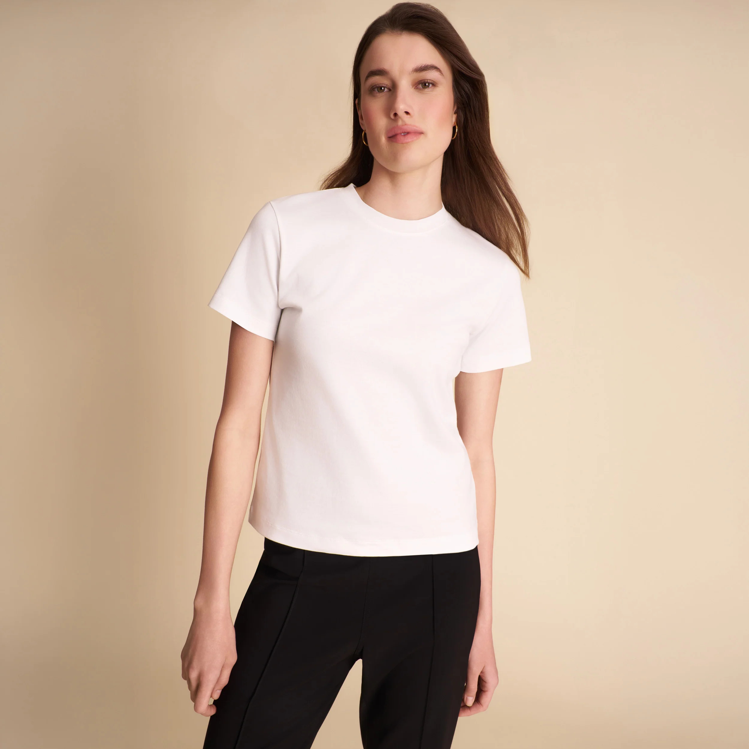 Leslie Classic T-Shirt - Organic Pima Cotton :: White | MM LaFleur