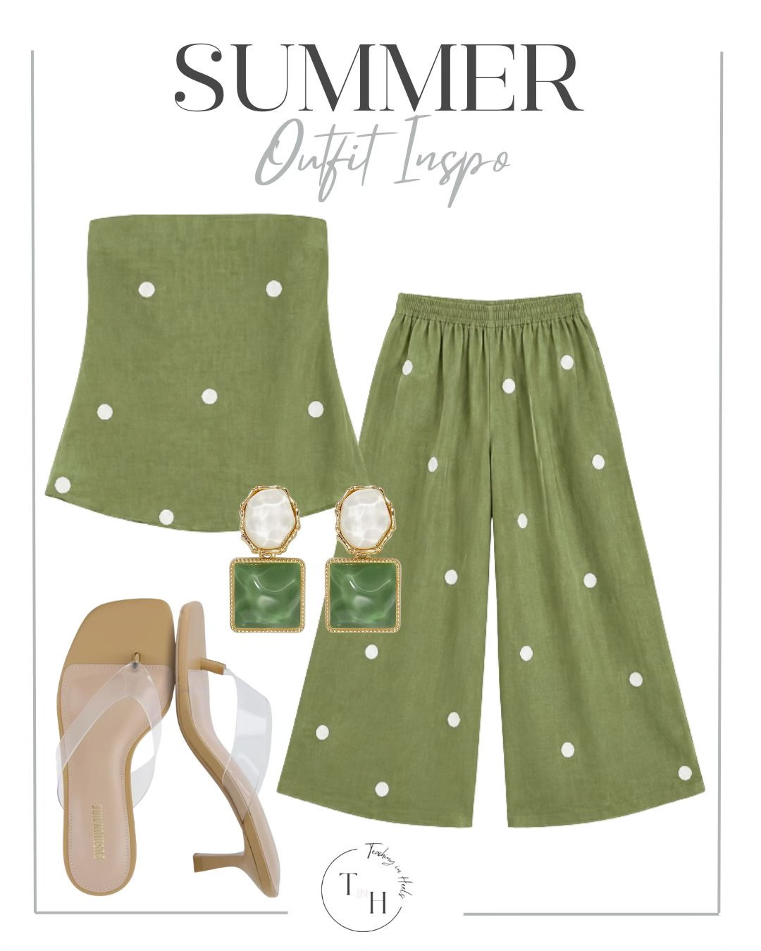 Two piece set  polka dot set  green pants teacher  classroom style   teacher outfit  teacher style  teacher work style workwear  teacher ootd  teacherfit  ootd trendteacher  teacher outfits  teacher ootd  teacher outfit ideas  summer outfit  summer outfit  teacher summer style  warm weather style  Summer must haves beach outfit  beach vibes  cruise outfit  summer outfit   casual summer

#LTKdayinmylife #LTKSaleAlert #LTKSeasonal