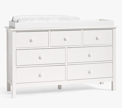 Kendall Extra-Wide Nursery Dresser and Topper Set