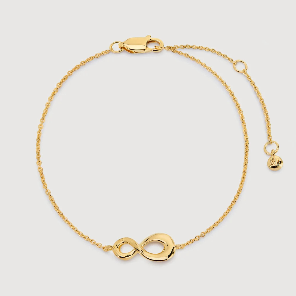 Gold Infinity Chain Bracelet | Monica Vinader (US)