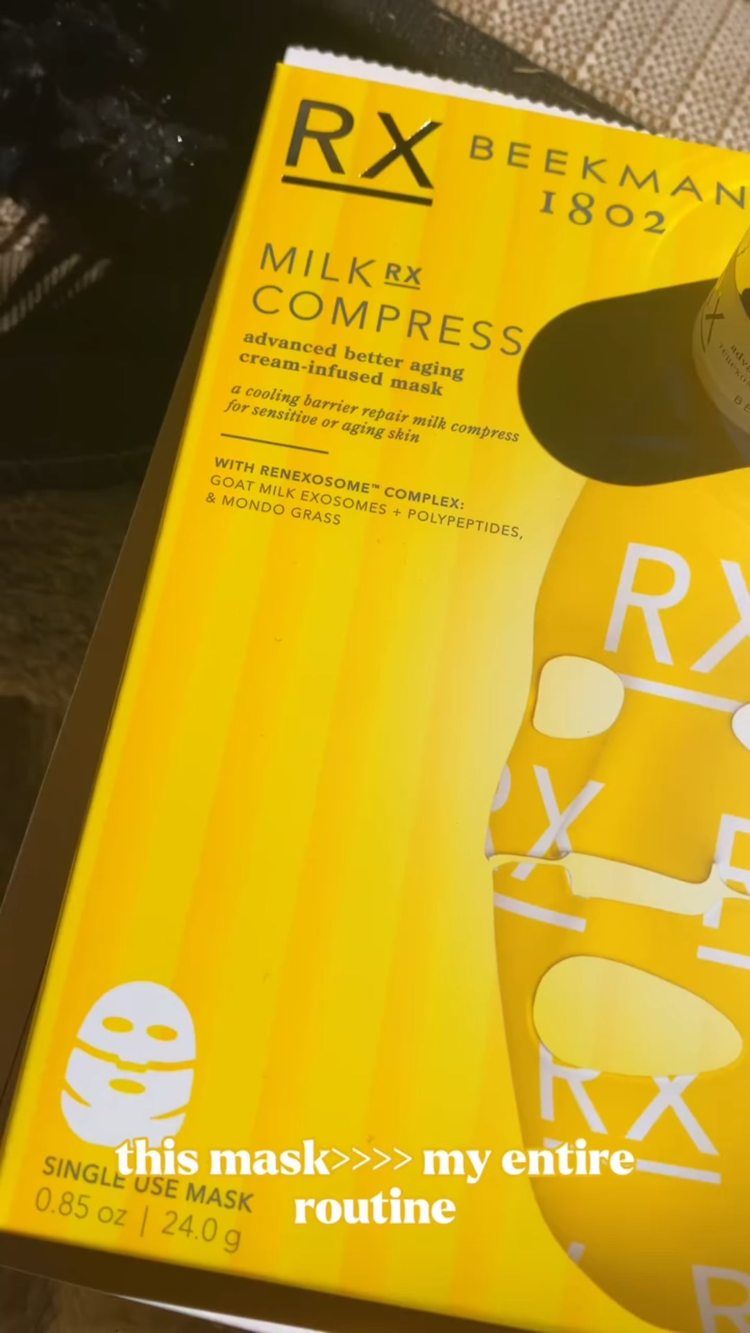 This @beekman1802 Milk Rx Compress Mask is giving ✨ skincare innovation ✨ its infused with the same exact ingredients as their viral Milk Rx Cream (increases collagen by 31% 👀) but in a sheet mask form for an INSTANT skin reset 

Who else needs this collagen boost? 👇 

#beekman1802 #kindnesskrew #milkrx #skincaremusthaves #caulderannugc #milkrx🐐🌻🐐🌼 #milkrxcompressmask #collagen #betteraging #glowup #skincarefaves #skincaretips #prunboxing #pr