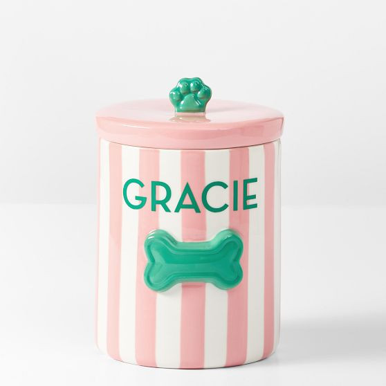 Ceramic Dog Treat Jar | Mark and Graham