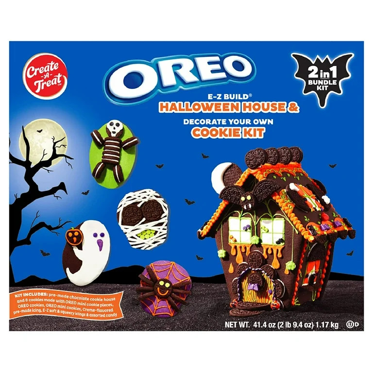 Halloween Oreo Cookies Chocolate Haunted House - Cookie Decorating Craft Kit - 2 In 1 Bundle, Des... | Walmart (US)
