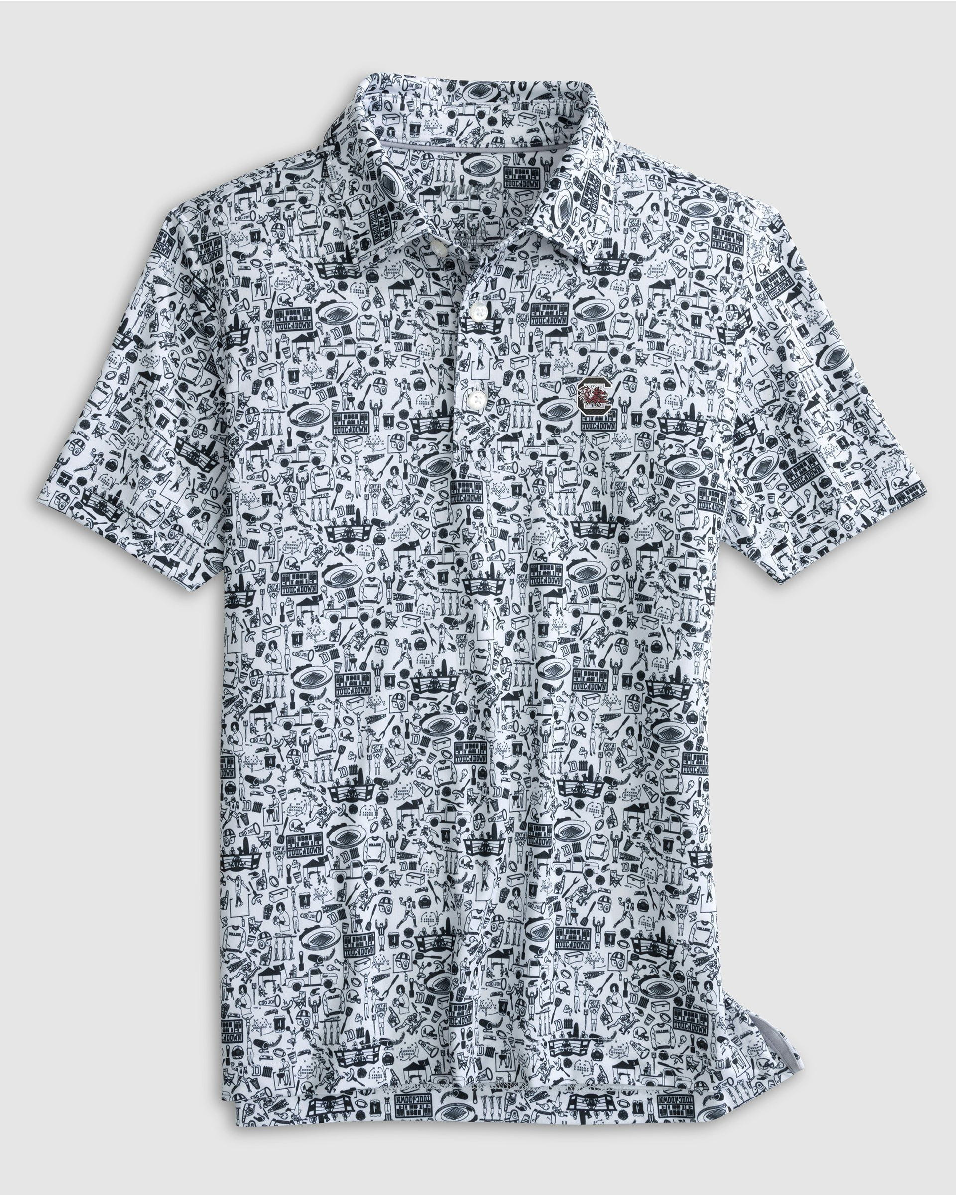 South Carolina Tailgater 2.0 Jr. Printed Jersey Performance Polo | johnnie O