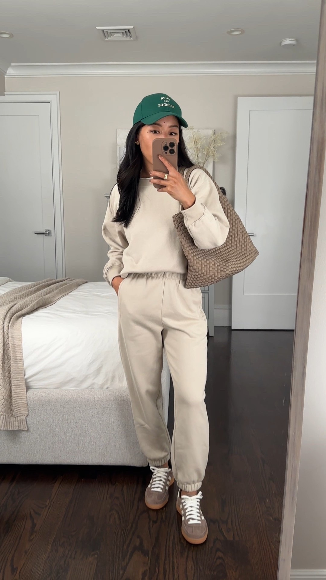 Gap friends & family! 40% off sweatshirt and joggers in tons of colors. Pants also come in wide leg and there’s a zipper hoodie.

Gray is fully stocked! Wearing XS petite in both. 

• the sweatpants in Xs petite run on a tad on the short side which is nice for shorter petites like me

The length hits above my ankles. Since I’m usually a 0/ xxs and these fit me, I’d suggest possibly sizing up for a comfy looser lounging pant with more length. 

• naghedi tote in cashmere size medium

• adidas spezial sneakers sz 5 runs big 

Petite travel outfit, casual mom style, athleisure outfit

#LTKTravel #LTKPetite #LTKFindsUnder50