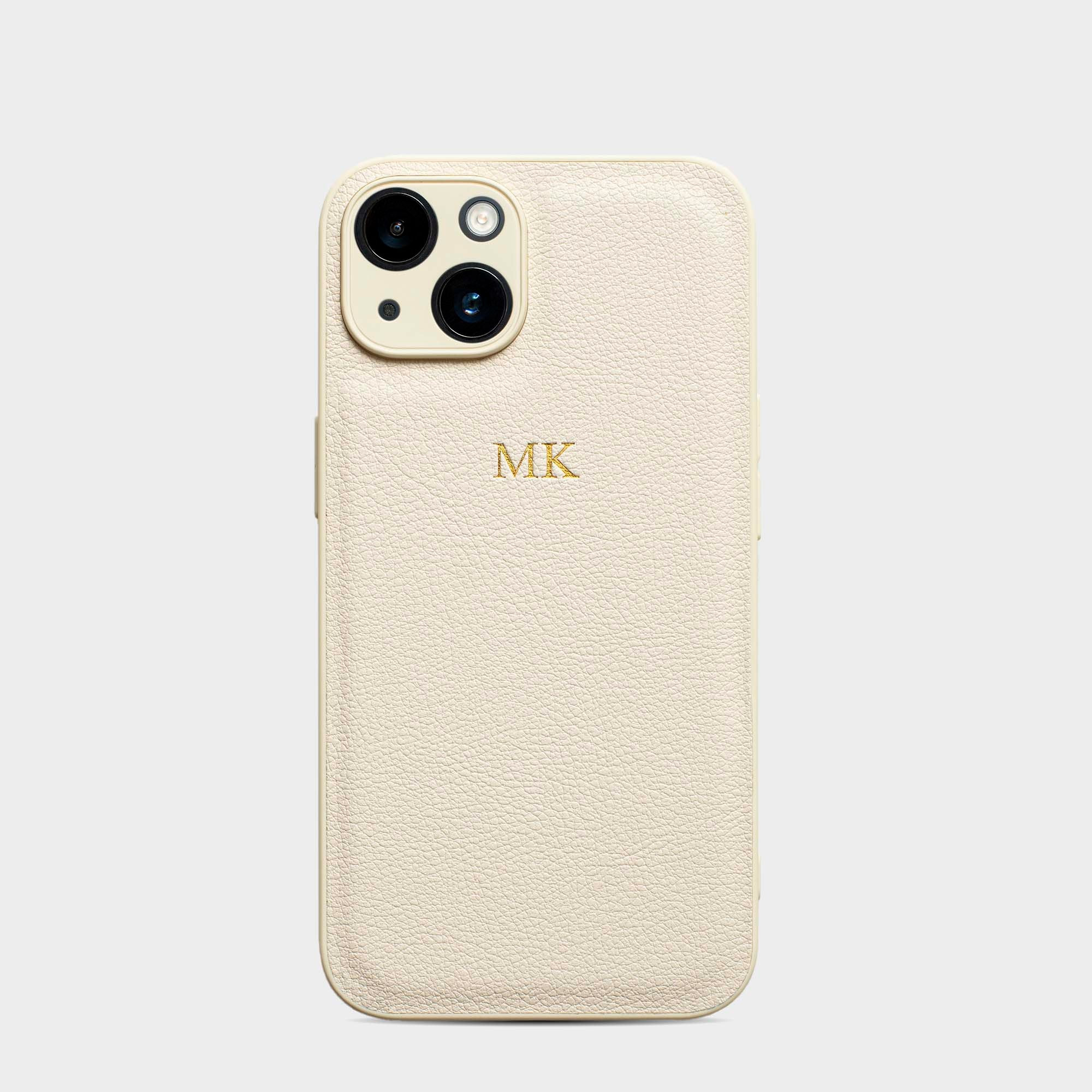 White Padded Personalized Monogram Case | INSERIF (US)