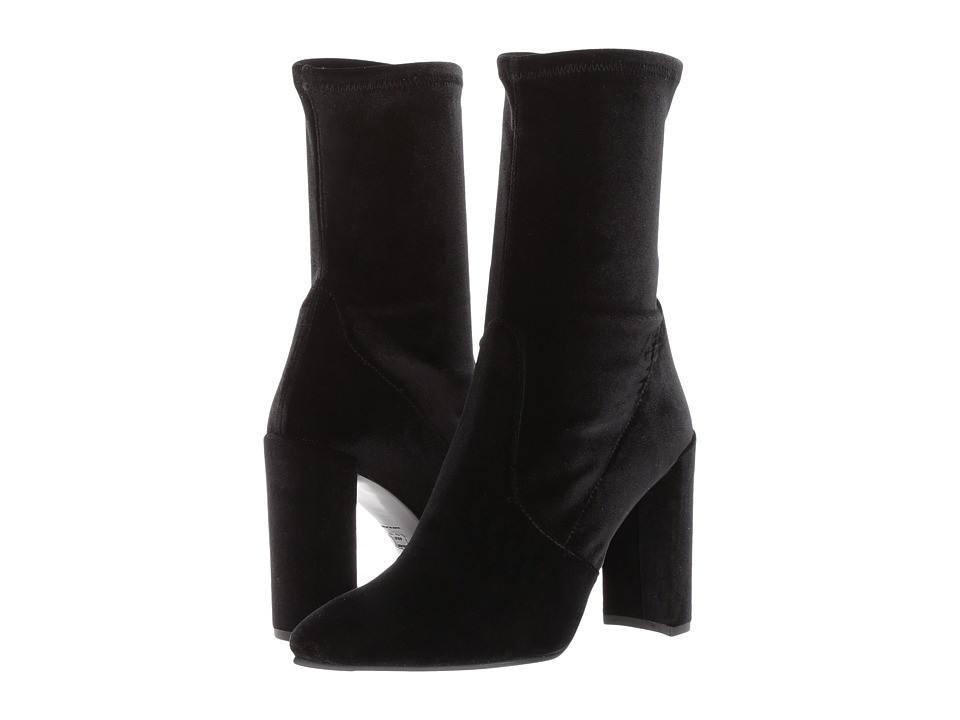 Stuart Weitzman - Clinger (Nero Stretch Velvet) Women's Shoes | Zappos
