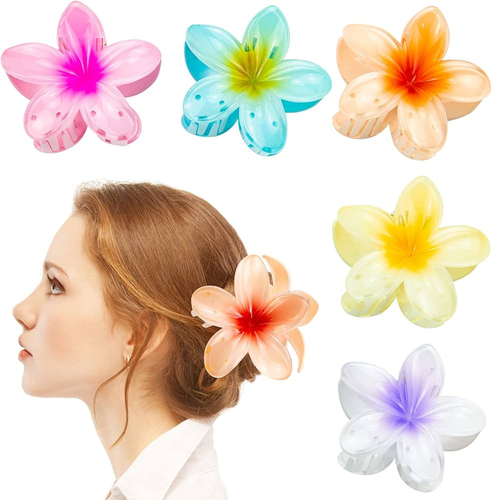6 PCS Flower Hair Clips Non slip Flower Claw Clips Strong Hold Hair Clip Hair Claw for Medium Thi... | Amazon (UK)
