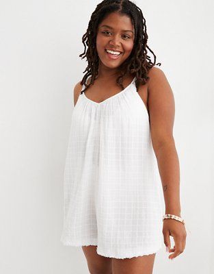 Aerie Gauze Cover Up Romper | American Eagle Outfitters (US & CA)