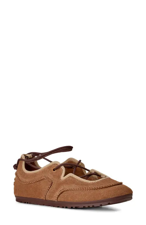 UGG(r) Quill Ballet Sneaker in Chestnut/sand at Nordstrom, Size 11 | Nordstrom