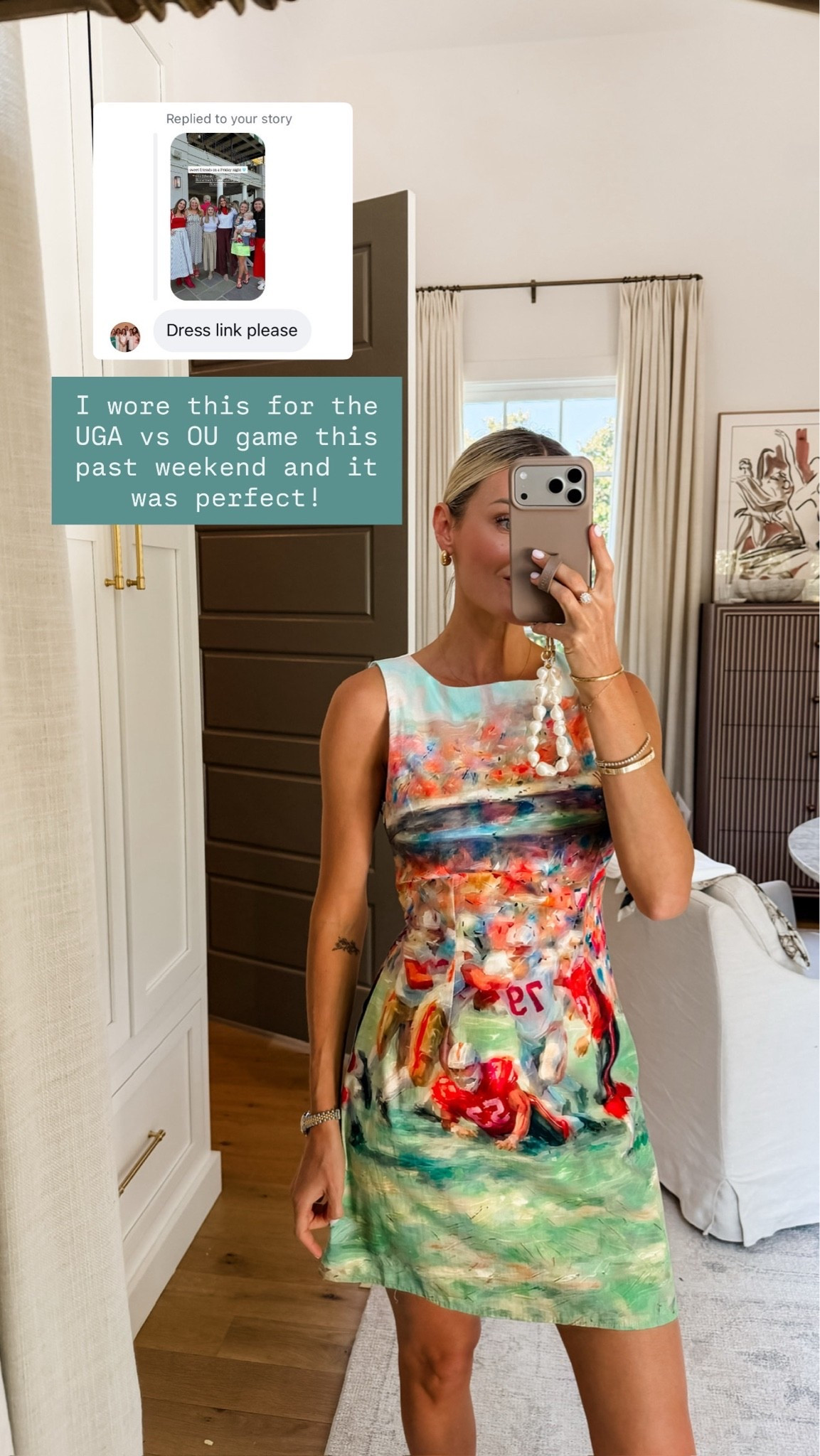 Love how unique and fun this dress is for gameday! If your team has red as their color then this is for you! Wearing small

#LTKootd #LTKSeasonal
