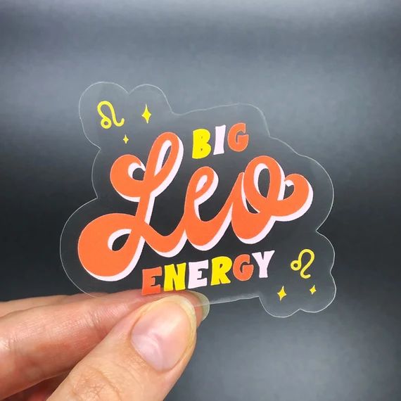 Big Leo Energy Sticker | Etsy (US)