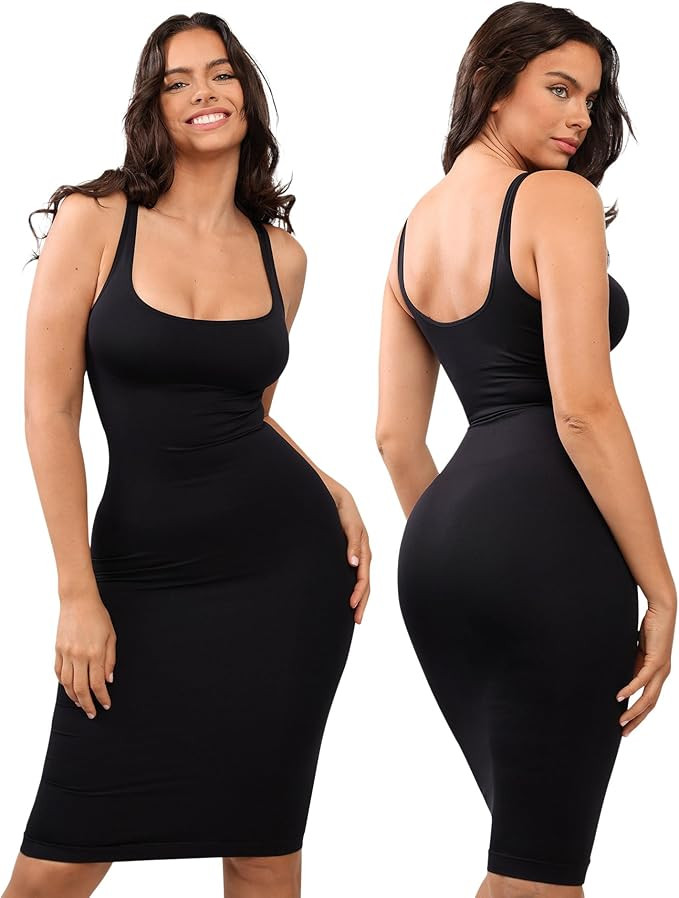 SHAPELLX Shaper Dress Bodycon Party Dress Tummy Control Dress for Women Built-in 360° Contour Mi... | Amazon (US)
