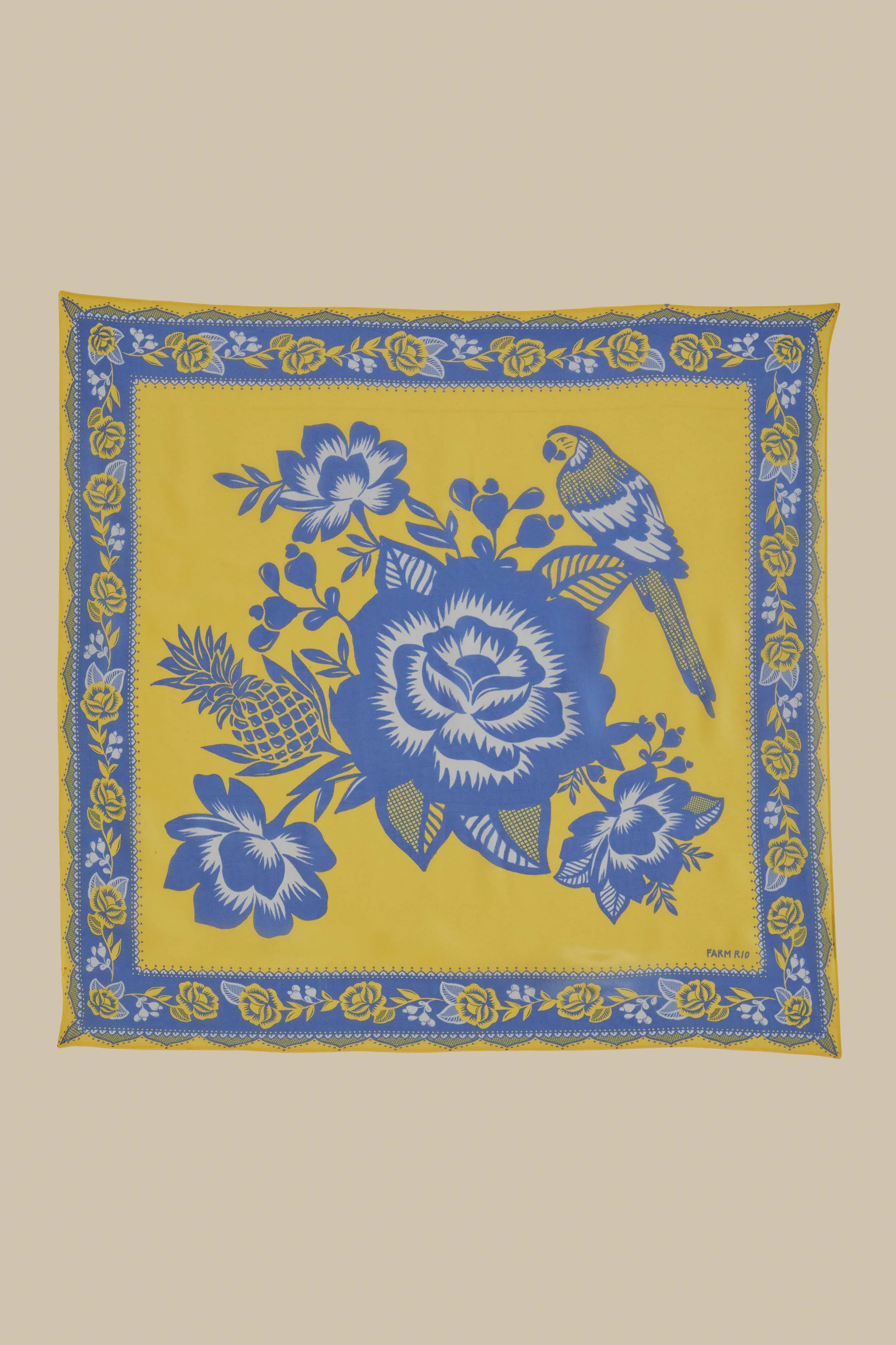 Yellow Lace Garden Scarf | FarmRio (US)