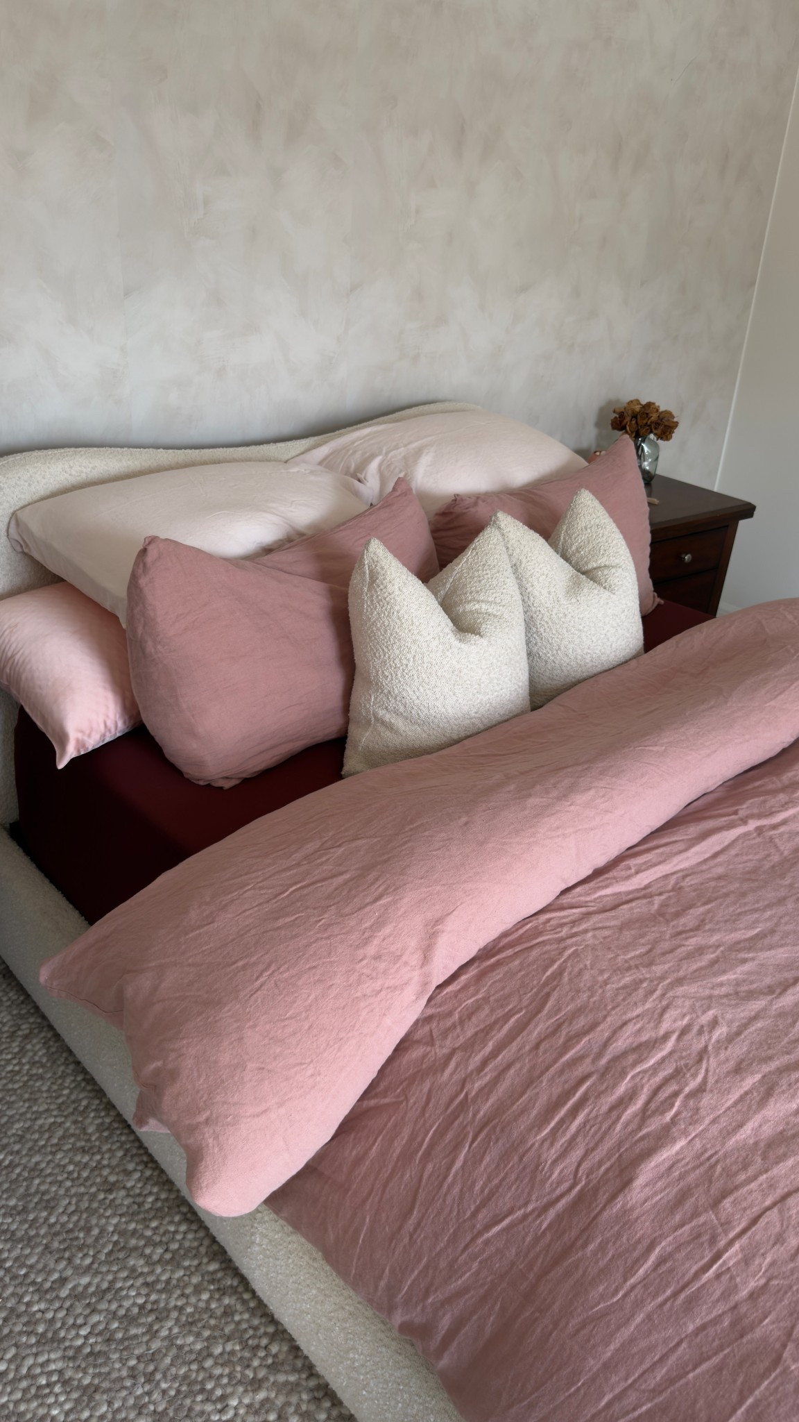 Who says pink bedding is only for Valentine’s Day? This linen bedding is the perfect spring bedroom refresh and the fun colors make the perfect color combo for a girly bedroom room 

Use the fluffy duvet hack to make your bed feel like a hotel bed at home: use a duvet insert one size larger than the cover/bed 

Organic modern home, primary bedroom inspo, primary bedroom decor, organic modern decor, colorful bedroom inspo 

#LTKSpringSale #LTKmorningroutine #LTKHome
