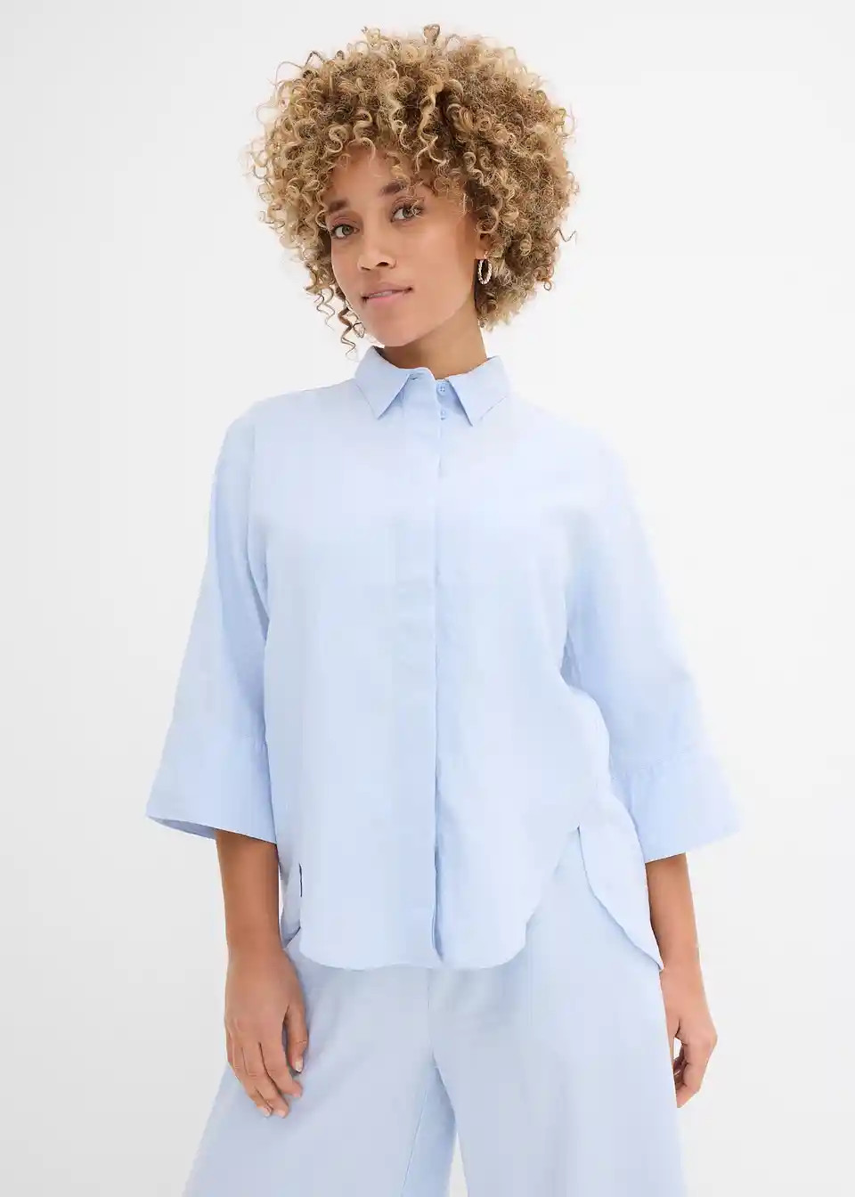 Hemdbluse aus kühlendem Leinen-Mix | Bonprix DE