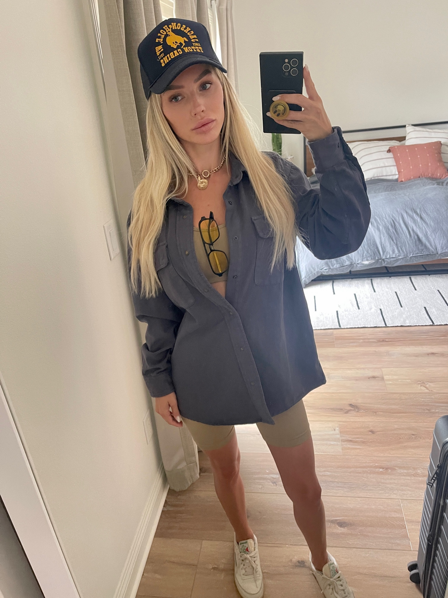 Cali Casual 🌊 loving this simple look. I love a flattering set with an oversized top. I always elevate my look by adding sunglasses, a hat, staple jewelry or a fun shoe. 

#LTKFind #LTKstyletip #LTKsalealert