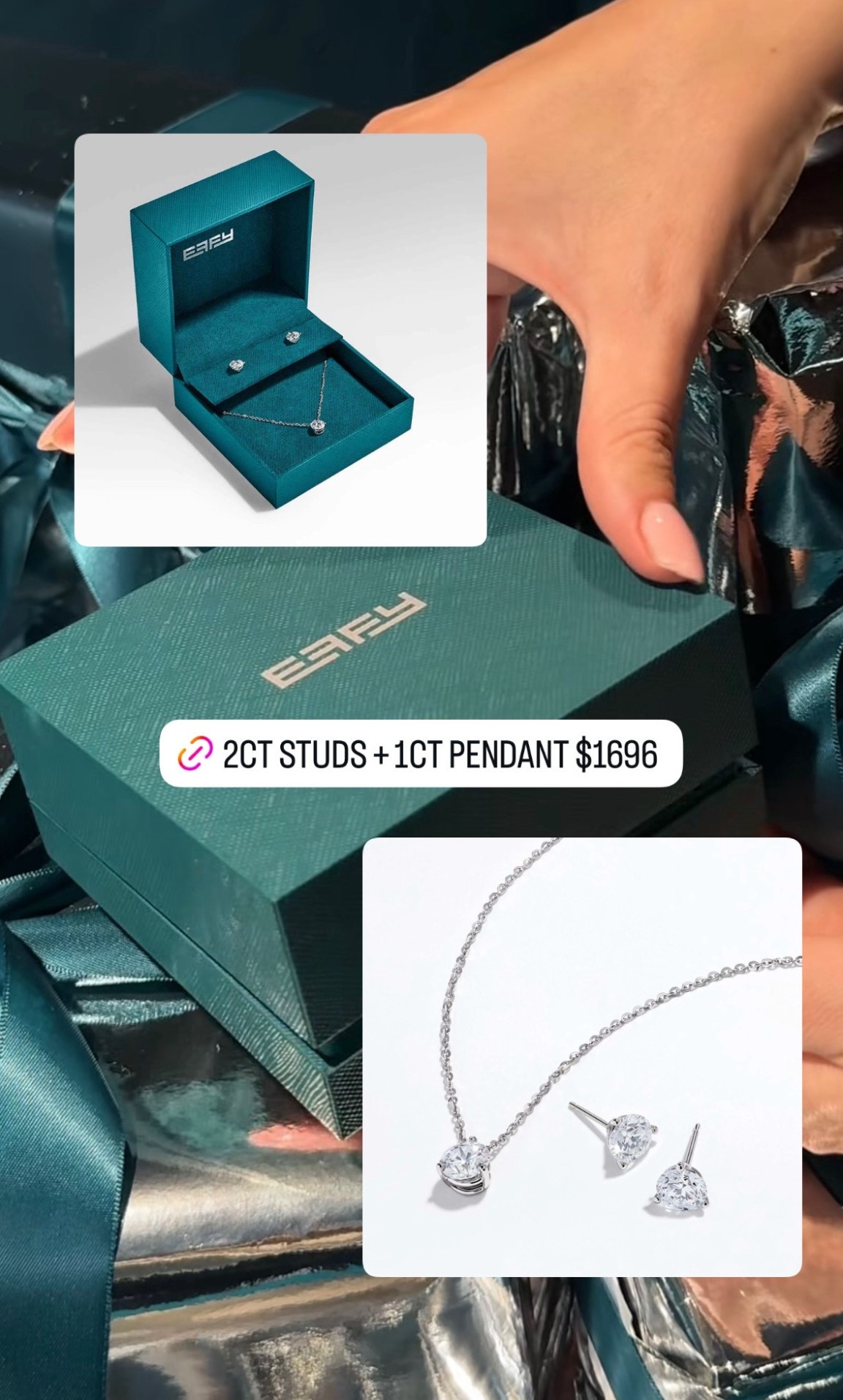 The perfect gift set! 2ct lab diamond studs and 1ct lab diamond pendant in a boxed set in 14k gold. 

Christmas
Hanukkah 
Birthday
Mom gifts for her
Fine Jewelry
Effy bogo deal

#LTKGiftGuide #LTKSaleAlert #LTKCyberWeek