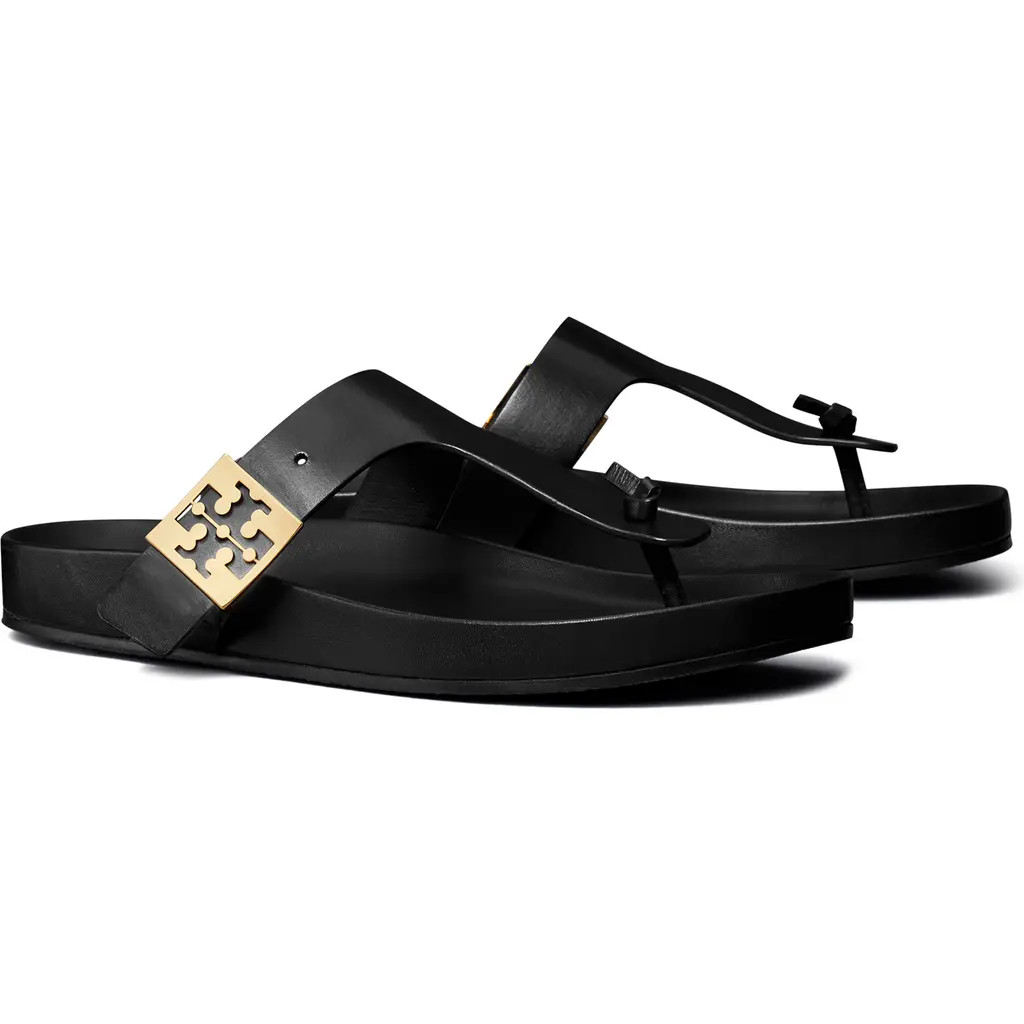 Tory Burch Mellow Thong Sandal in Perfect Black/perf at Nordstrom, Size 8.5 | Nordstrom