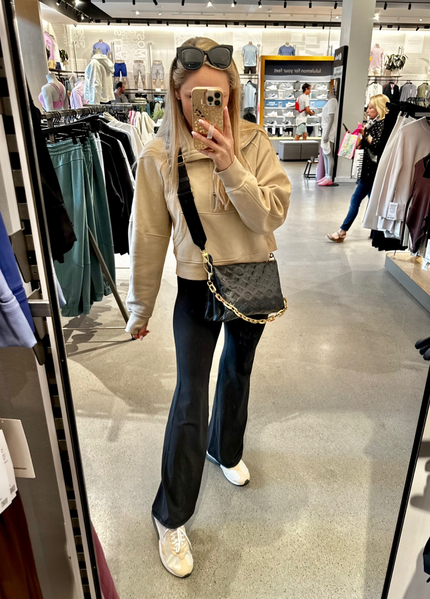 Top look last week! Lululemon scuba sweatshirt wearing small. Flare high waist leggings!! Wearing small  

#LTKsalealert #LTKFind #LTKunder100