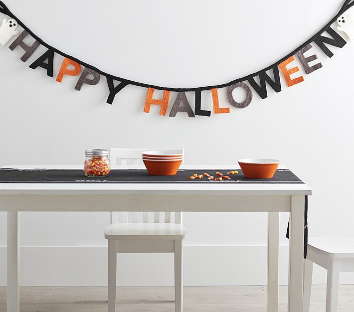 Happy Halloween Felt Garland | Pottery Barn Kids