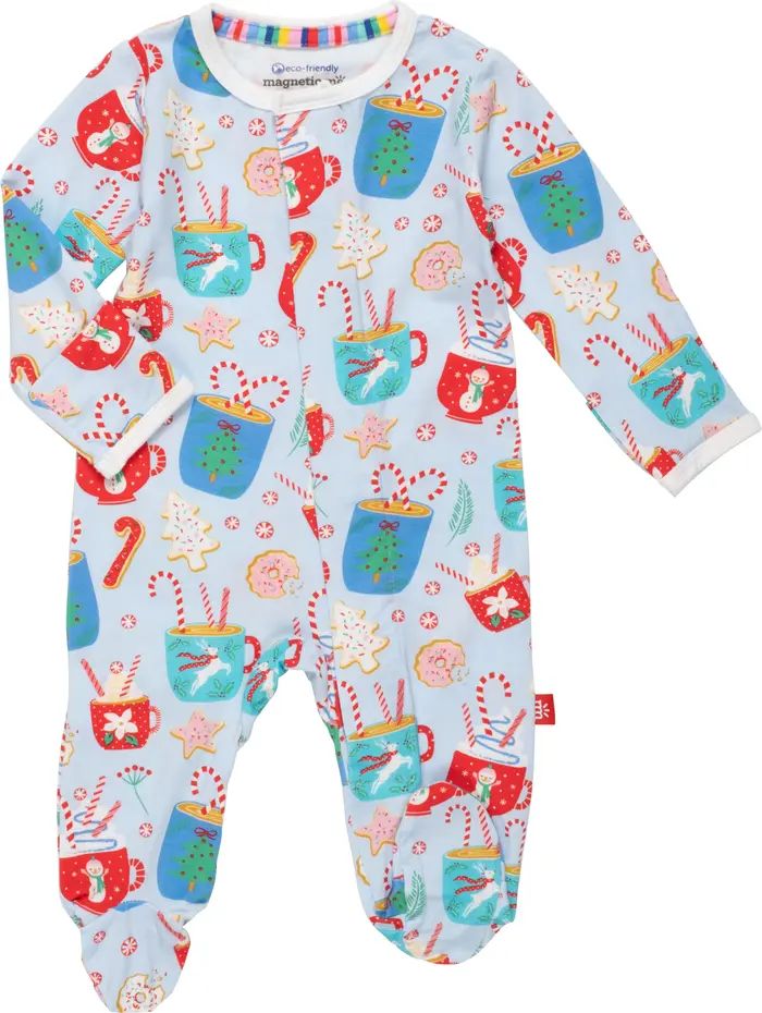 Wake Me Up Before You Cocoa Holiday Print Footie | Nordstrom
