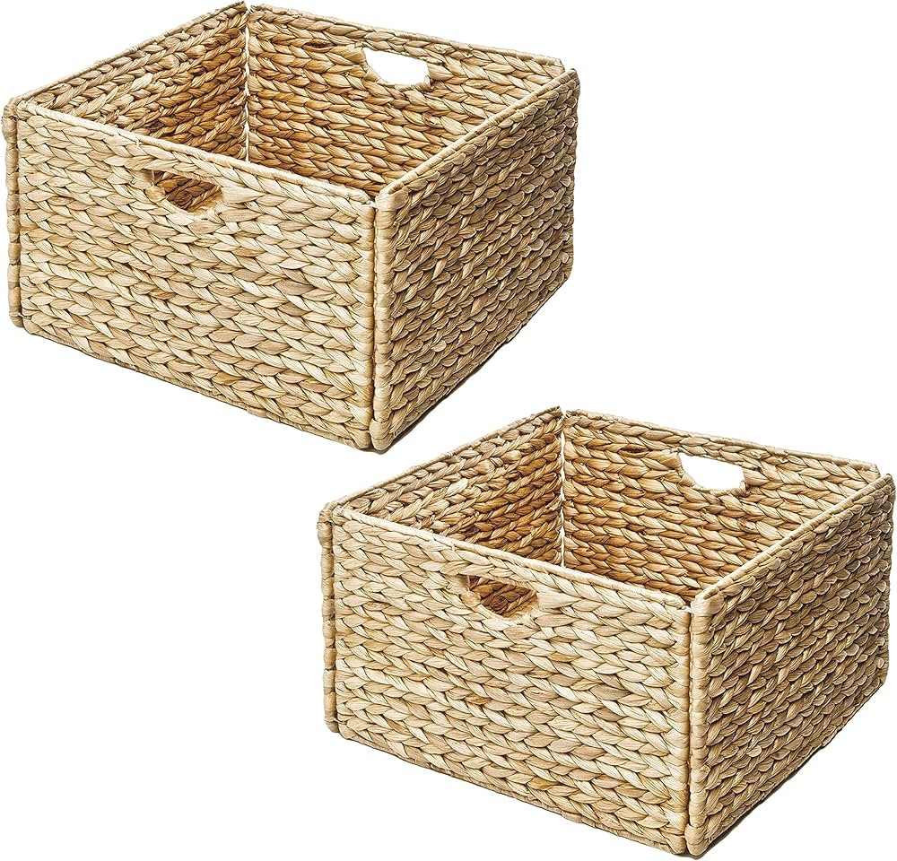 Seville Classics Premium Hand Woven Portable Laundry Bin Basket with Built-in Handles Household S... | Amazon (US)
