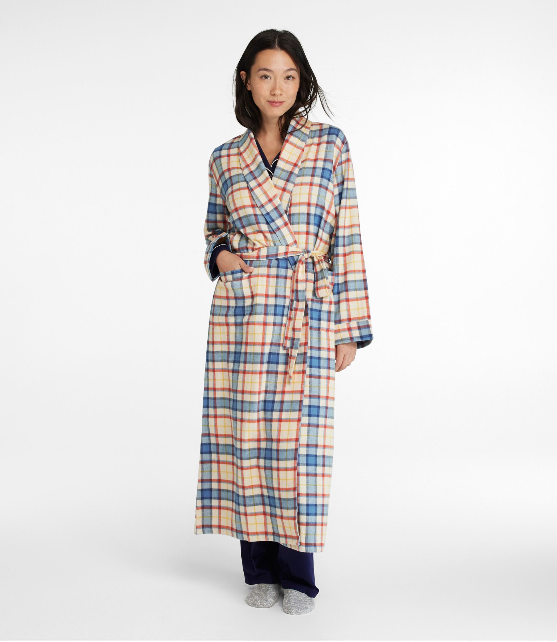 Women's Scotch Plaid Flannel Robe | L.L. Bean