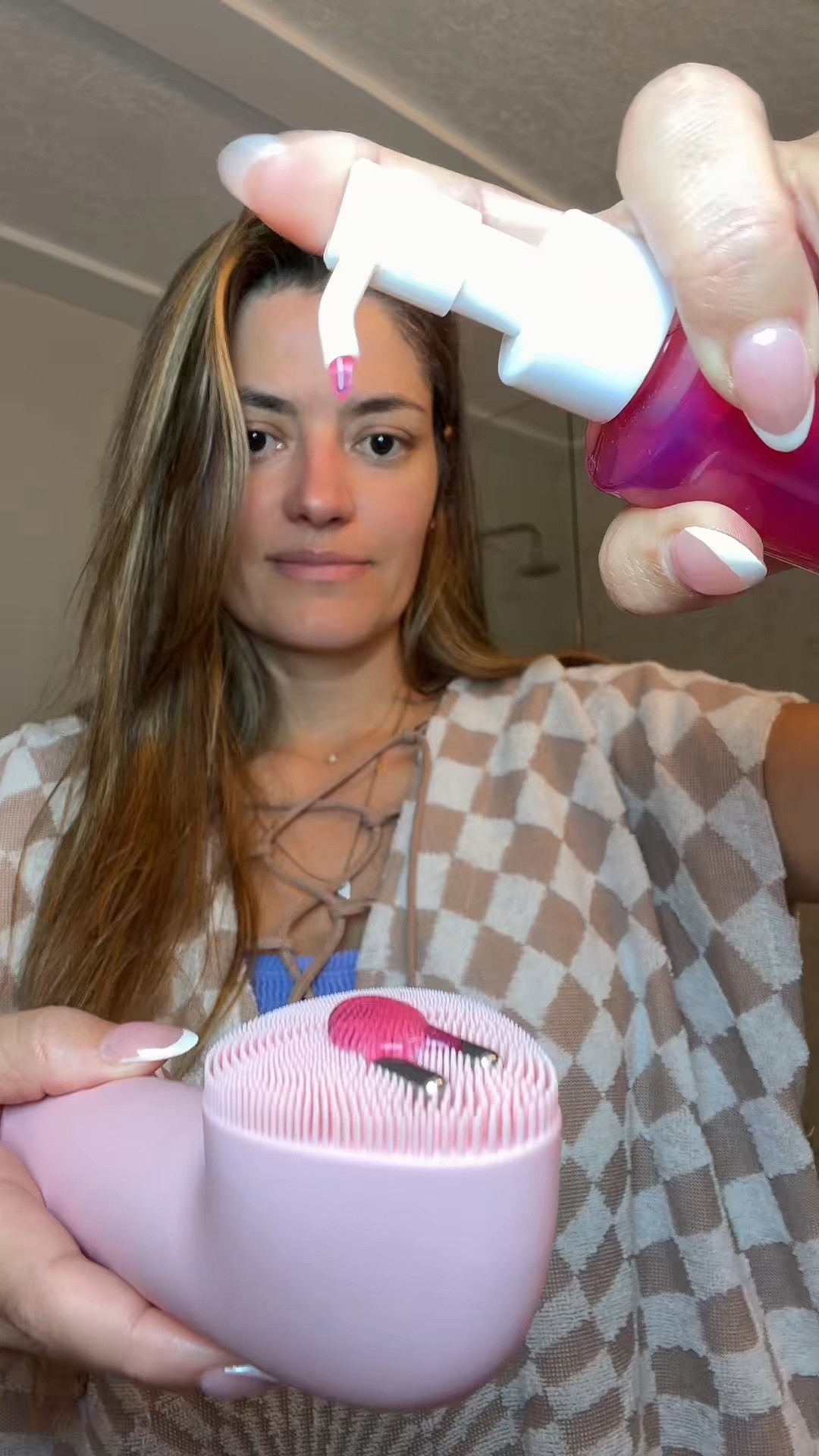 if your skin still looks like you have makeup on... 😩 Using just your hands doesn't remove all the buildup, girl. The Medicube Booster Pro sonic device goes 39,000 vibrations deep to break down oil + makeup 661% more effectively. It also improves the look of blackheads and whiteheads by 187%! Switch the head and you get the Booster Pro Mini — plus it helps absorb your skincare 625% better 🤯 Your skin will be smoother, clearer, and SO soft. Grab it before they go viral! Linked in my LTK! #LTKskincare #LTKbeauty #LTKfindsunder200 

 