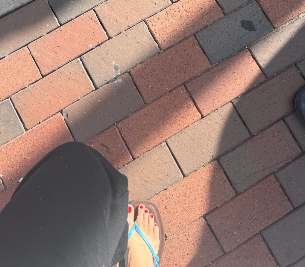Morning light in new nail polish and sandals screams summer color is poppy red  #summer #shoes #sandals #summersandals

#LTKmomlife #LTKmorningroutine #LTKOver40