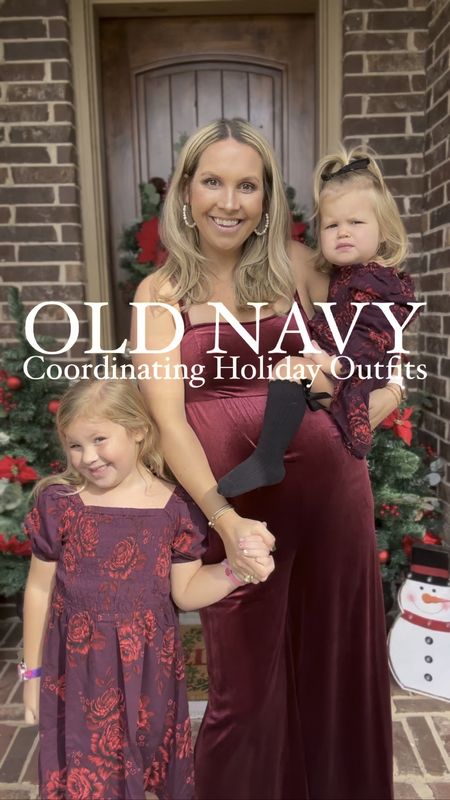 Last day for 50% off everything at Old Navy including these fun coordinating holiday looks! I’m wearing a size small jumpsuit at almost 37 weeks pregnant, Evie’s in a girl’s size small dress and Margaret is wearing a 18-24 months dress. 

Holiday dress, holiday outfits, holiday party outfit, old navy, old navy kids, Christmas outfits, Christmas party 

#LTKbump #LTKkids #LTKHoliday