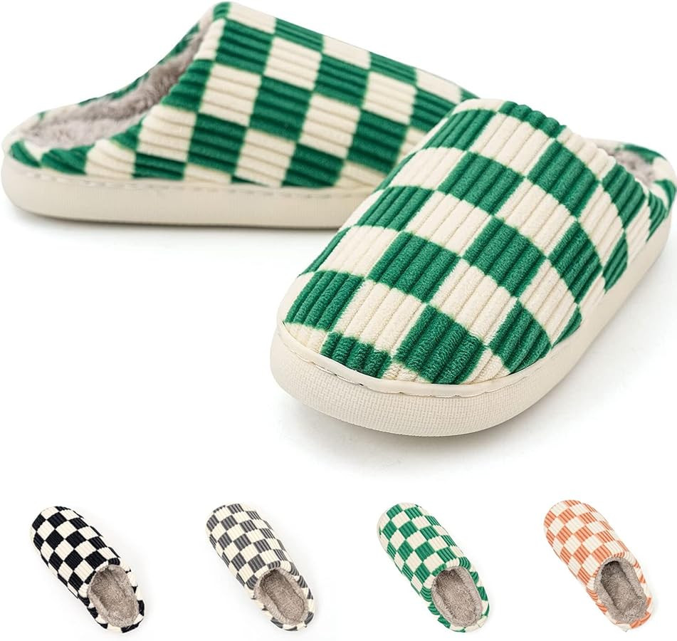 House Slippers for Women & Men - Fuzzy, Casual Indoor/Outdoor Shoes with Memory Foam & Faux Fur L... | Amazon (US)