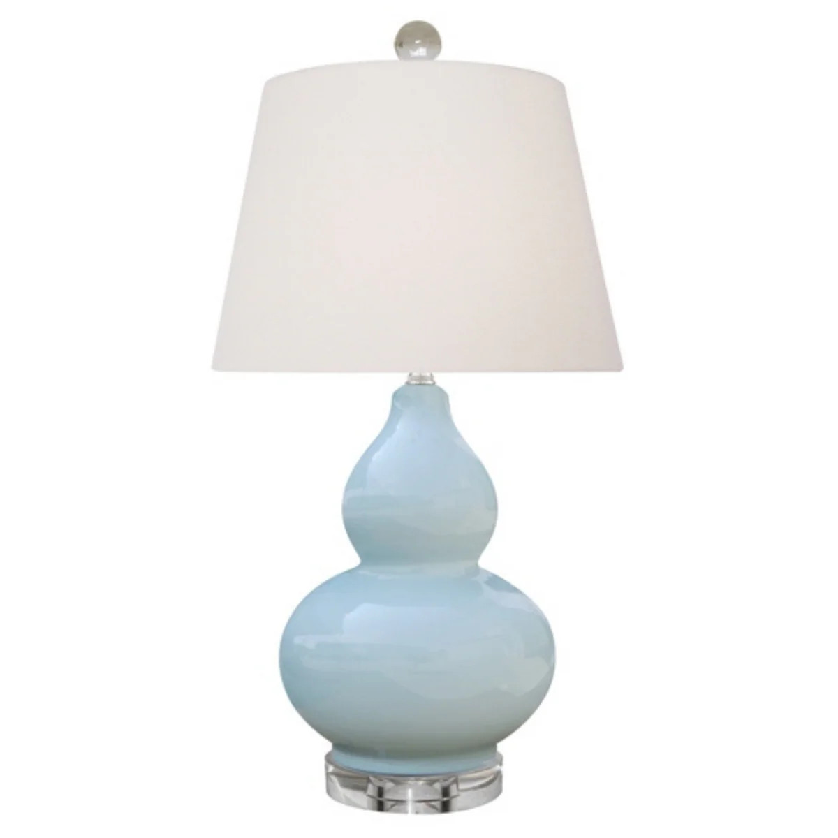 Porcelain 24" Palladian Blue Gourd Lamp | The Well Appointed House, LLC