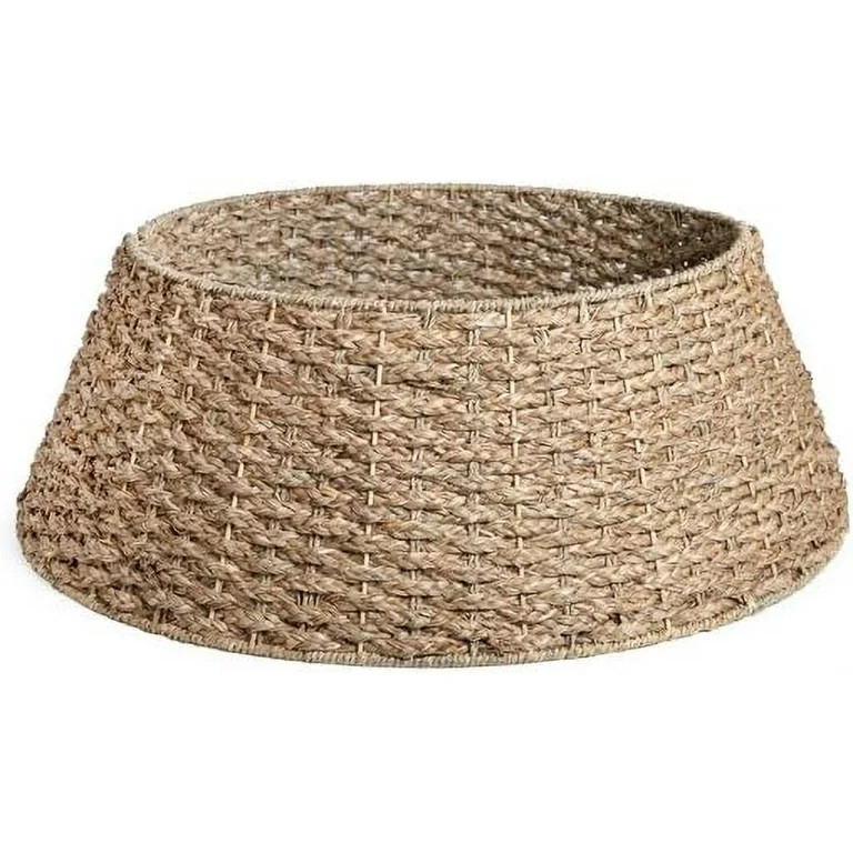 Natural Seagrass Christmas Tree Collar - Fits Around A Tree Up To 8 Ft - Rustic Or Beach Theme Tr... | Walmart (US)