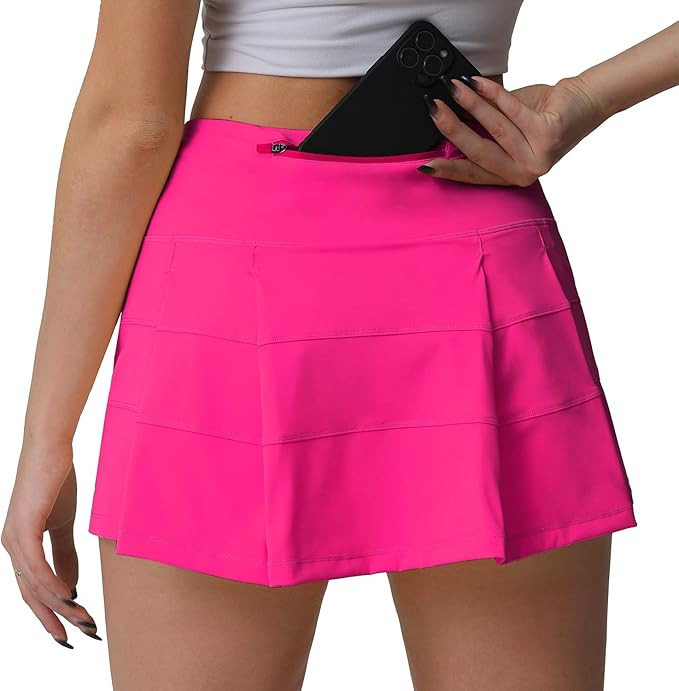 Husnainna High Waisted Pleated Tennis Skirt with Pockets Athletic Golf Skorts for Women Casual Wo... | Amazon (US)