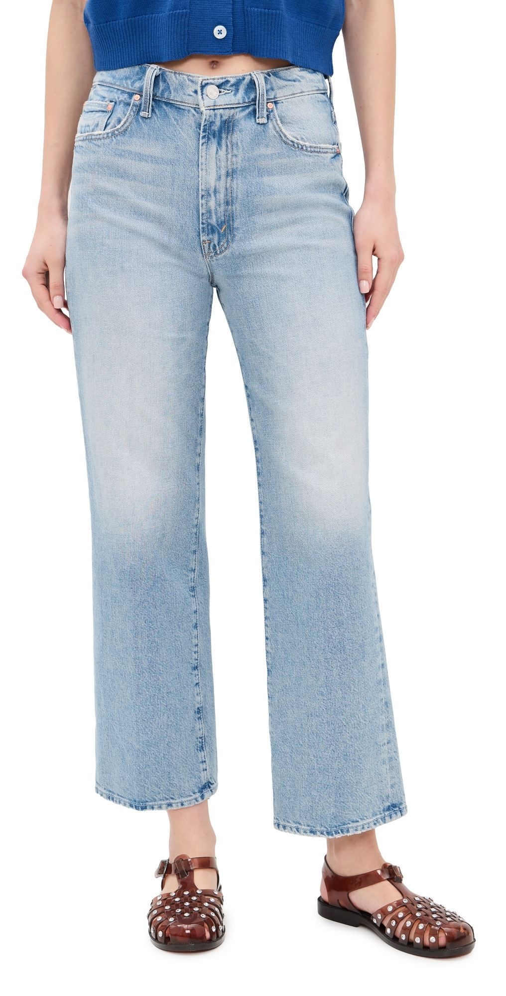 MOTHER The Rambler Zip Flood Jeans Reelin In The Fun 24 | Shopbop