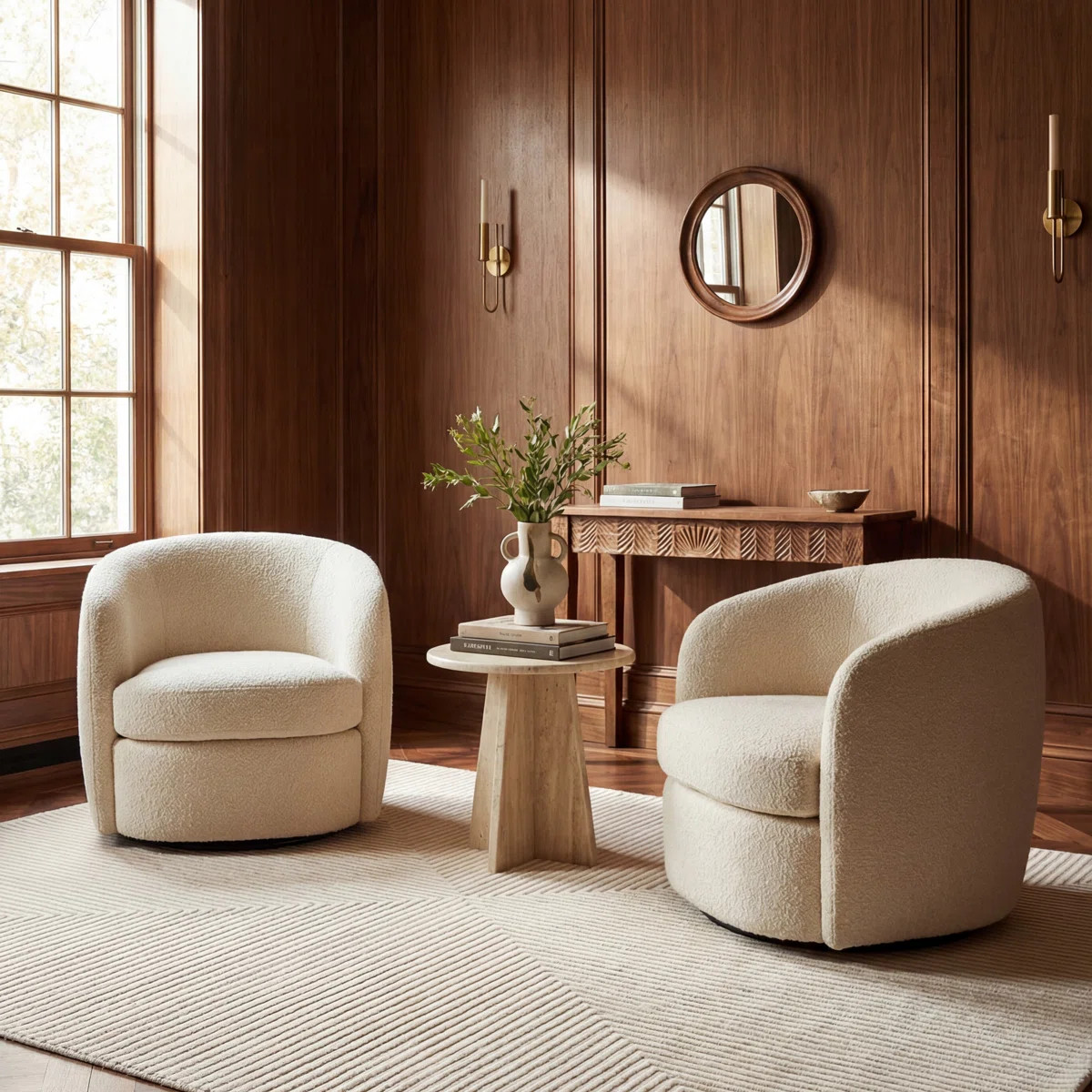 Vaelina Mid-Century Geomeric Area Rug | Wayfair North America