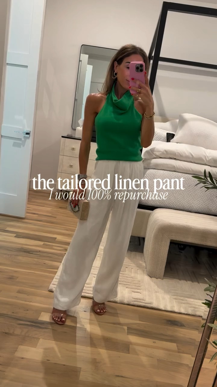 Truly the BEST linen tailored pants I have ever found. They are so flattering, make any outfit look crisp + elevated, and they come in shorter inseams, if you’re petite like me! I’m already grabbing them in more colors. 

Pair them with a simple tank, a button-down, or even a blazer. These are a must for any spring or summer outing. I’m wearing the 23 short 

white linen pants outfit, linen trousers women, white wide leg pants, summer capsule wardrobe essentials, chic minimal outfits, effortless summer style, vacation outfits women, breathable summer clothing, neutral outfit ideas, elevated basics wardrobe, coastal chic outfits

#linenpants #tailoredlinenpants #petiteoutfits #springoutfitideas

#LTKPetite #LTKSeasonal #LTKootd