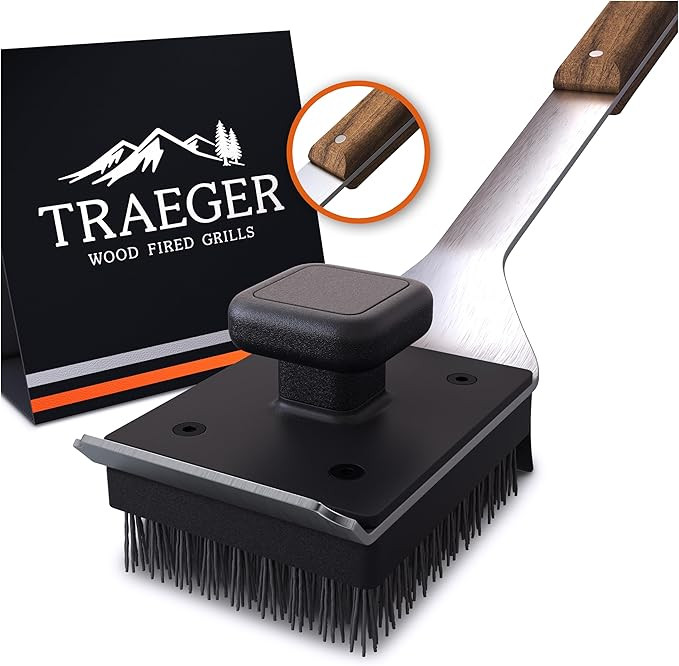 Traeger Grills BAC537 BBQ Cleaning Brush for Outdoor Grill – Stainless Steel Grill Scraper with... | Amazon (US)