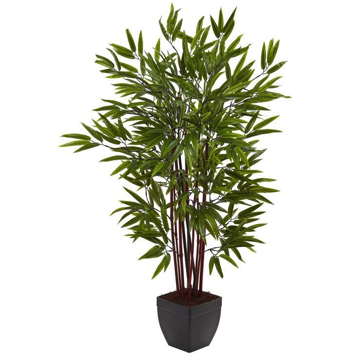 48" Artificial Bamboo Tree in Planter - Nearly Natural | Target