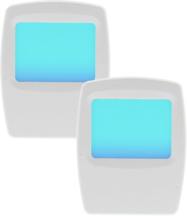Amerelle Always-On Blue Night Light, 2 Pack (71282) - Slim, Plug-in, LED Light with a Soft, Cool ... | Amazon (US)