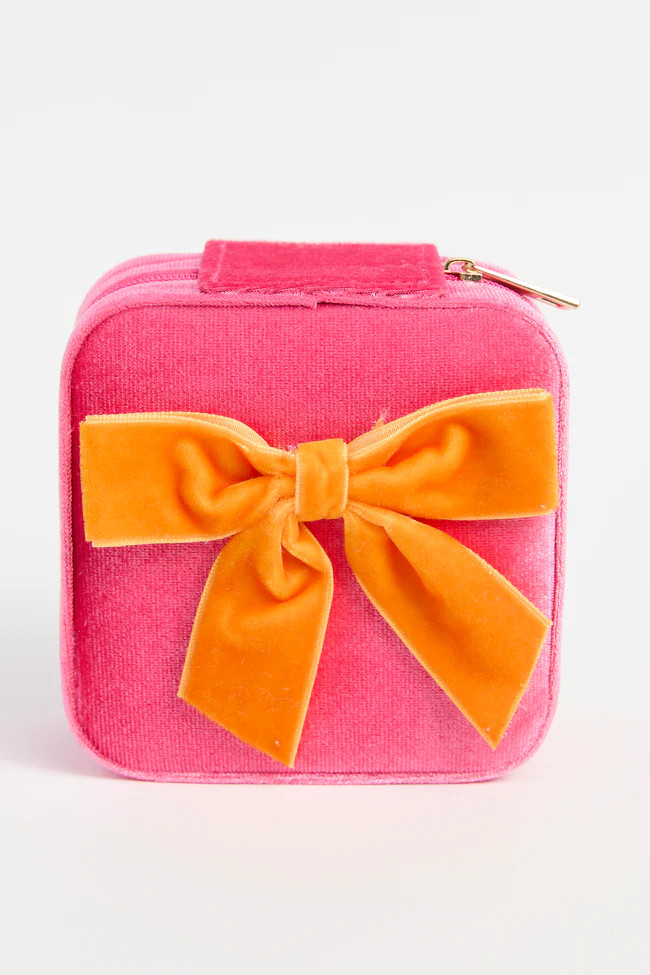 Azalia Orange Bow Jewelry Box | Pink Lily