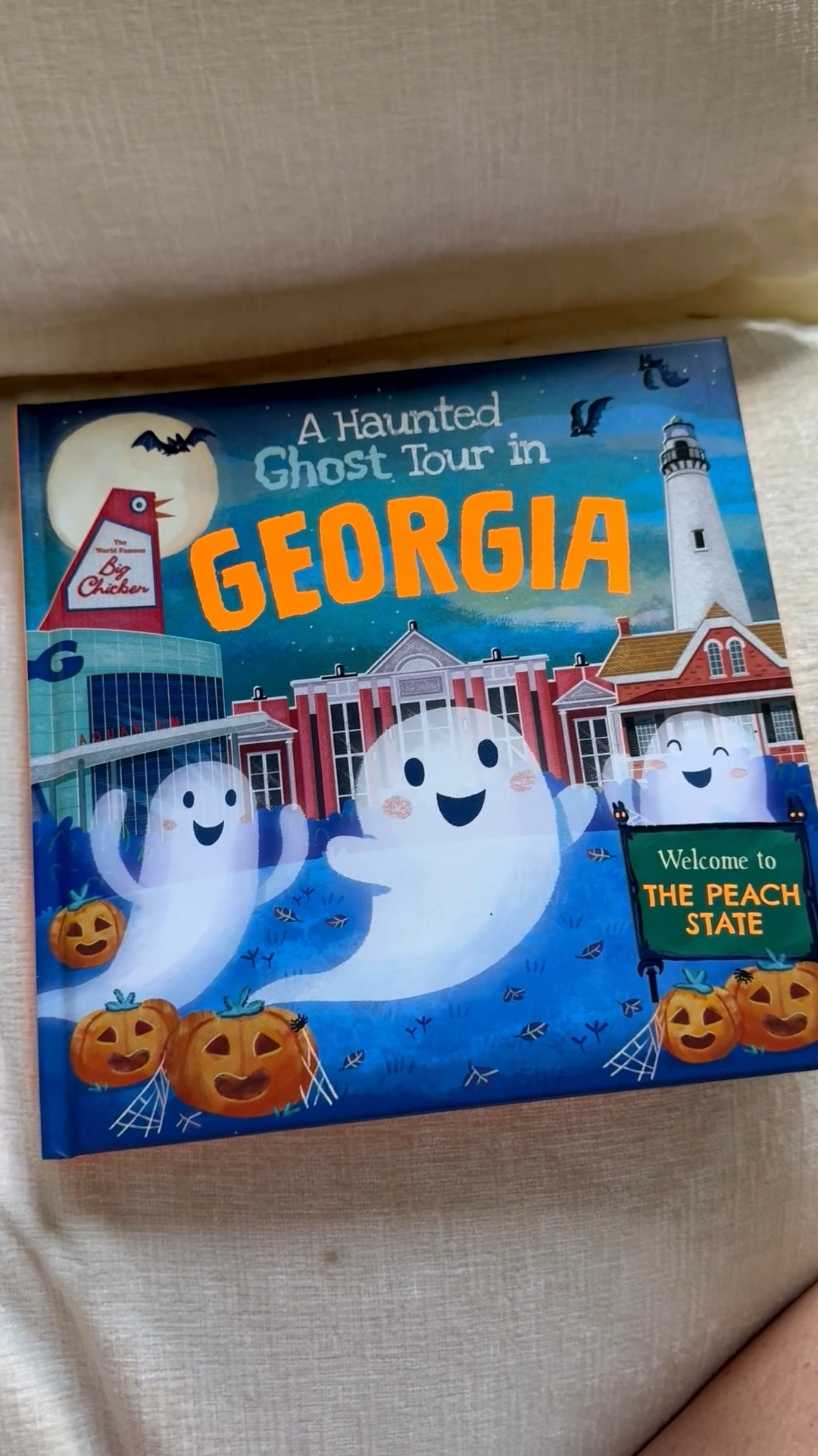 This Halloween book comes in lots of different versions for different states! They customize it with pictures, names & city references throughout. So fun!

#LTKSeasonal #LTKFamily #LTKHome