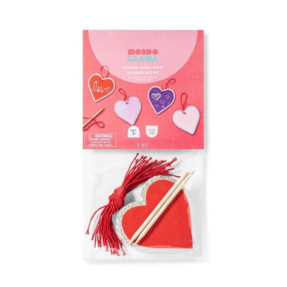 Valentine's Day Scratch Art Hearts - Mondo Llama™ | Target