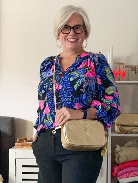 Ready for holiday shopping in a Lilly Pulitzer silk blouse, gold crossbody, and black shorts. The sale starts now $30 off every $100 you spend!


#LTKsalealert #LTKCyberweek #LTKitbag